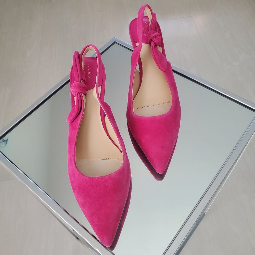 Aaileen Suede Bow Slingback Pumps